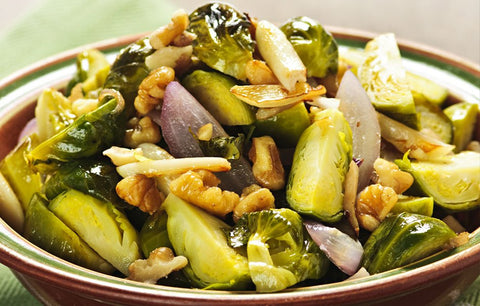 Brussels Sprouts with Maple Garlic Vinaigrette