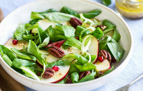 Apple Pecan Salad with Orange Pomegranate Vinaigrette