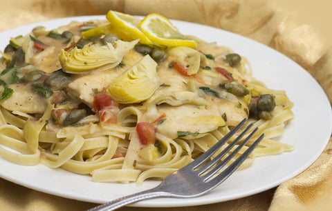 Artichoke Pesto Linguine