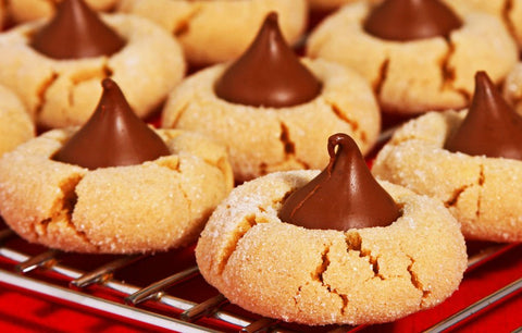Cherry Kisses Thumbprint Cookies