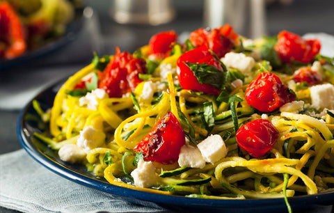 Garlicky Zucchini Noodle Toss
