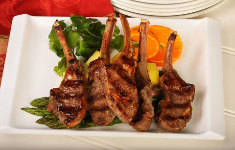 Honey Ginger and Mint Lamb Chops