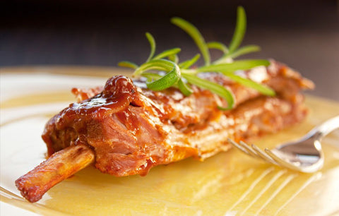 Honey Ginger Glazed Back Ribs
