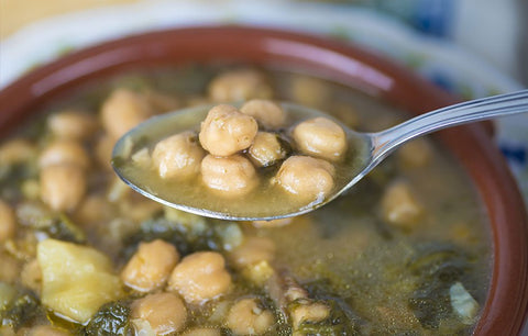 Lemony Chickpea Leek Soup