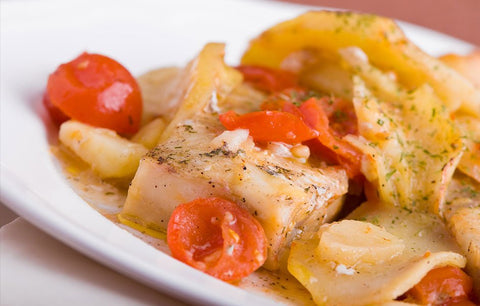 Pan-Roasted Halibut with Potatoes