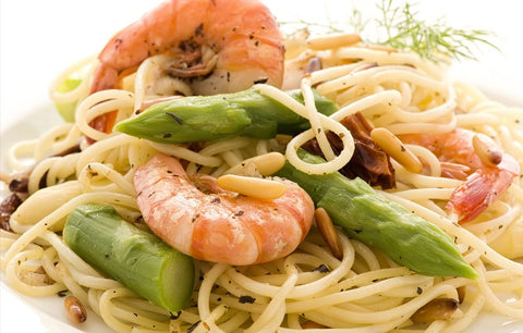Shrimp and Asparagus Pasta
