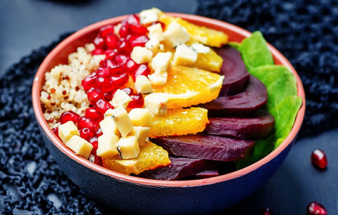 Sun-Shower Salad (with Roasted Beets & Quinoa)