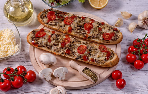 Truffle Mushroom Loaf Pizzas