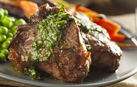Grilled Veal Chops with Chimichurri Sauce