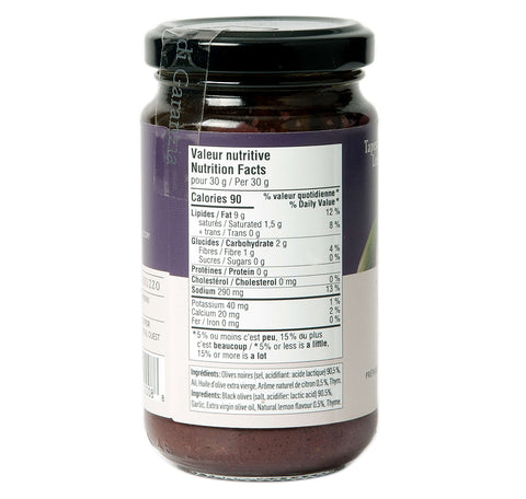 Favuzzi: Lemon Black Olive Tapenade
